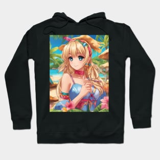 Nerdy and Nice Anime Girl Graphi Hoodie